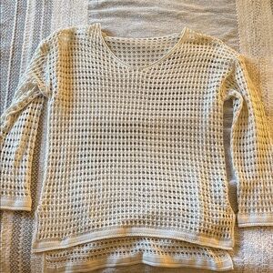 SHEIN Cream swimsuit cover up